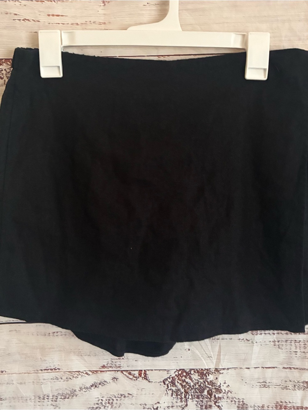NWT Old Navy Black Mini Linen Skirt with Skort Medium